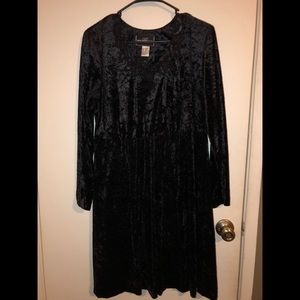 Vintage Crushed velvet dress with beadwork